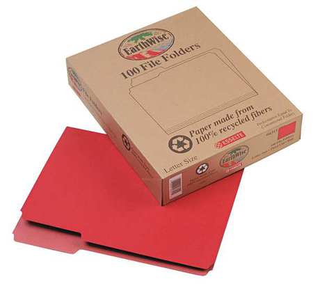 Letter File Folders,red,pk100 (1 Units I