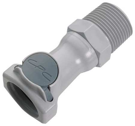 Coupler,pp,gray,push In,3/8" (1 Units In