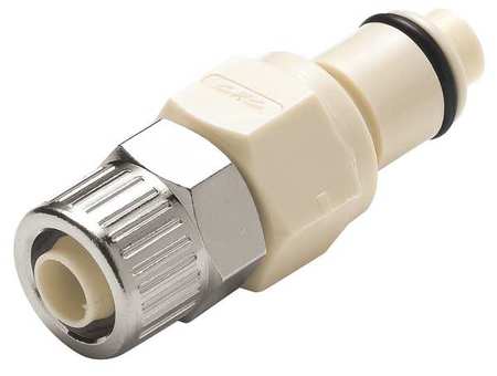 Coupler,polypropylene,natural,push In (1