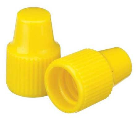 Dropper Tip Cap,8-425mm,pp,yellow,pk100