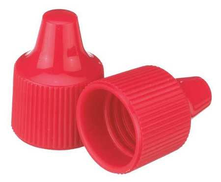 Dropper Tip Cap,15-415mm,pp,red,pk100 (1