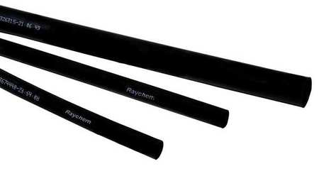 Shrink Tubing,1.5in Id,black,4ft,pk25 (1