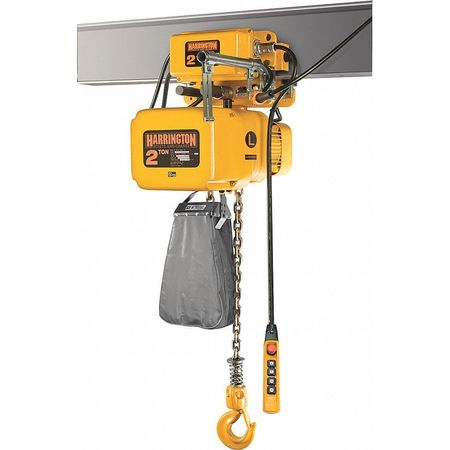 Elec. Chain Hoist W/trolley,4000lb,10ft