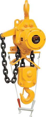 Air Chain Hoist,12000 Lb. Cap.,10 Ft. (1