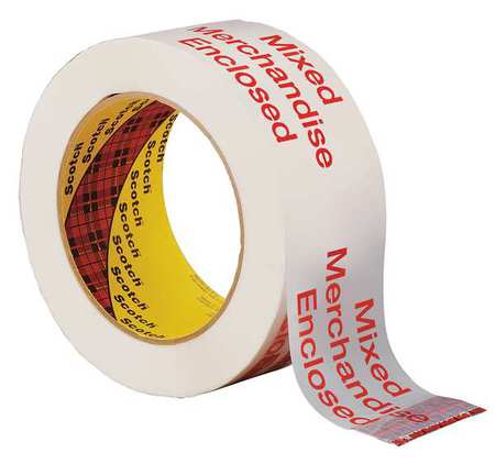 Carton Tape,red On White,48mm X 100m (1