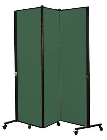 Portable Room Divider,5ft 9in W,mallard