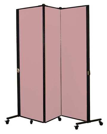 Portable Room Divider,5ft 9in W,rspbrry