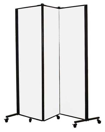 Portable Room Divider,5ft 9in W,ice (1 U