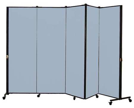 Portable Room Divider,9ft 5in W,blue (1