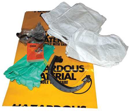 Biohazard Spill Kit, Zip Bag, Clear (1 U