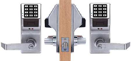 Electronic Lock,brushed Chrome,12 Button