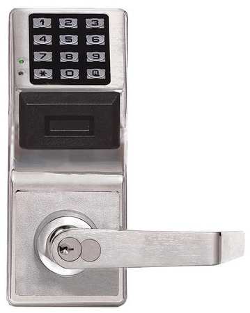 Electronic Lock,brushed Chrome,12 Button