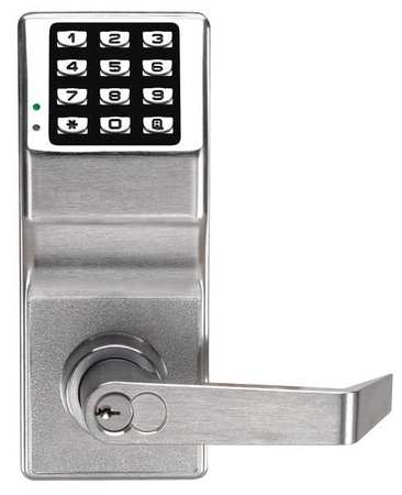 Electronic Lock,brushed Chrome,12 Button