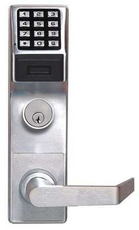 Electronic Lock,brushed Chrome,12 Button