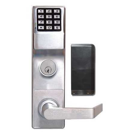 Electronic Lock,satin Chrome,12 Button (