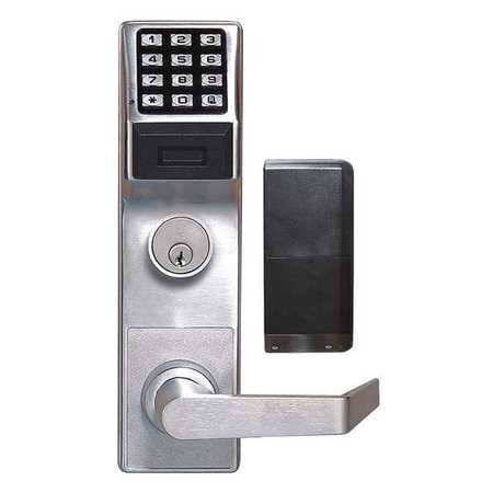 Electronic Lock,satin Chrome,12 Button (