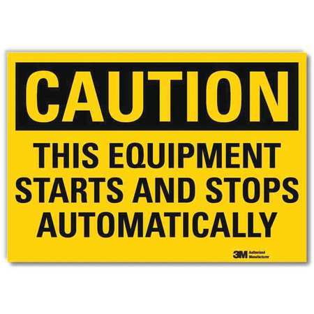 Caution Sign,10 X 14 In.,english (1 Unit