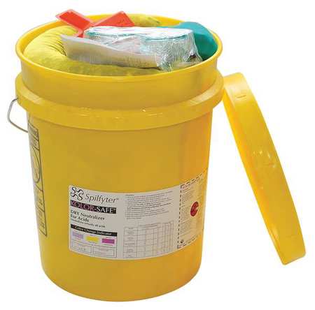 Dry Acid Neutralizer Spill Kit,bucket (1