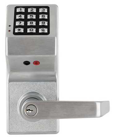 Electronic Lock,brushed Chrome,12 Button