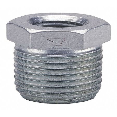 Hex Bushing,3/4 X 1/2 In,npt,galv (1 Uni