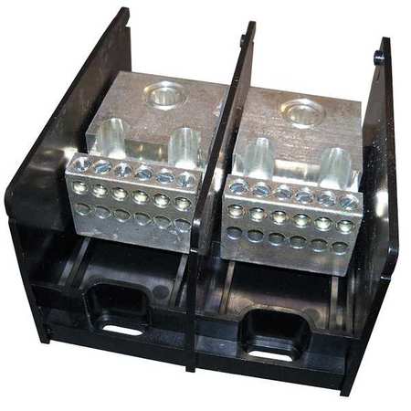 Pwr Dist Block,350a,2p,4awg-500 Mcm,600v