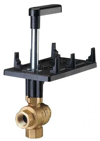 Ball Valve,3-way,1/2 In. Npt (1 Units In