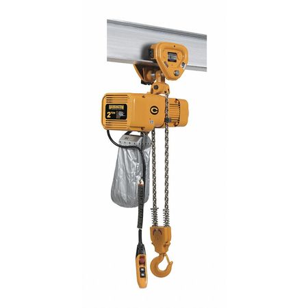 Elec. Chain Hoist W/trolley,4000 Lb. (1