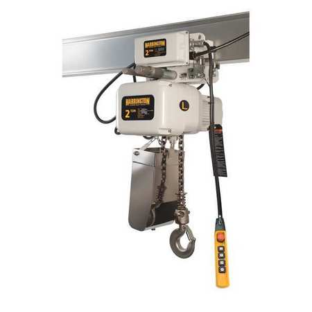 Elec. Chain Hoist W/trolley,6000lb,10 Ft