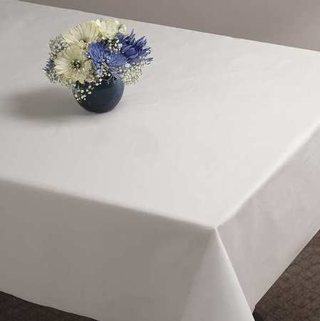 Table Cover,plastic,82 ".,white,pk12 (1