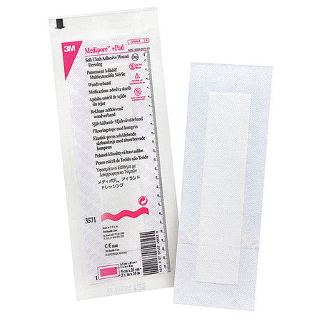 Medpr +pad Soft Cloth Adhsv Wound,pk100