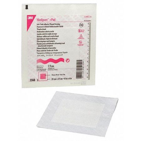 Medpr +pad Soft Cloth Adhsv Wound,pk100