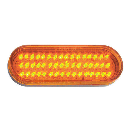 S/t/t Led Oval Max Cnt Lamp,amber,6"x2"