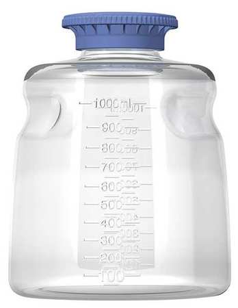 Media Bottle,1000ml,plastic,narrow,pk24