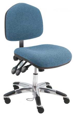 Ergonomic Chair,fabric,blue (1 Units In