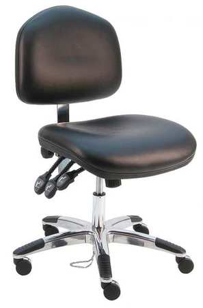 Ergonomic Chair,vinyl,black (1 Units In