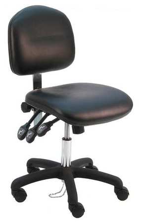 Ergonomic Chair,vinyl,black (1 Units In