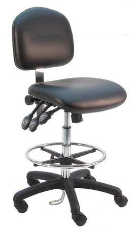 Ergonomic Chair,vinyl,black (1 Units In