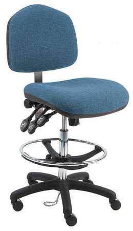 Ergonomic Chair,fabric,blue (1 Units In