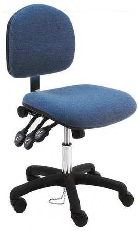 Ergonomic Chair,fabric,blue (1 Units In