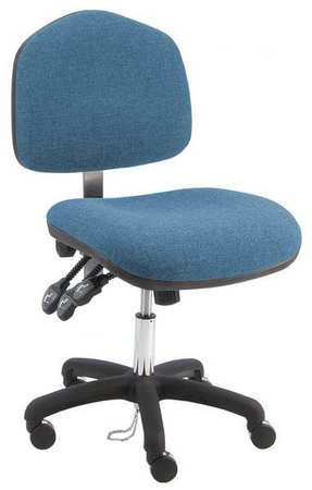 Ergonomic Chair,vinyl,blue (1 Units In E