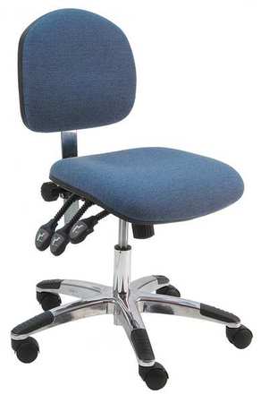 Ergonomic Chair,fabric,blue (1 Units In