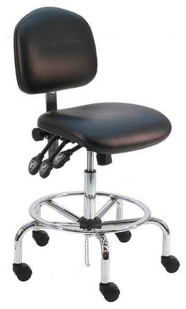 Ergonomic Chair,vinyl,black (1 Units In