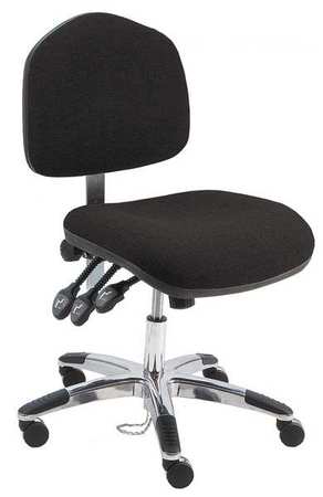 Task Chair,fabric,black,18-23" Seat Ht (