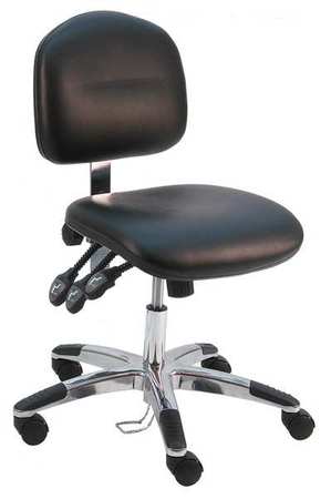 Ergonomic Chair,vinyl,black (1 Units In