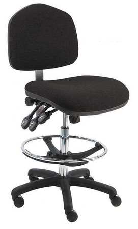 Task Chair,fabric,black,21-31" Seat Ht (