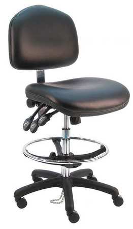 Ergonomic Chair,vinyl,black (1 Units In