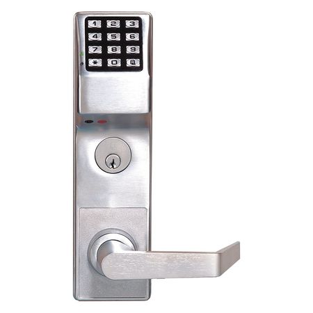 Electronic Lock,brushed Chrome,12 Button