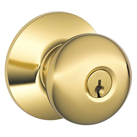 Knob Lockset,mechanical,entrance,grd. 2