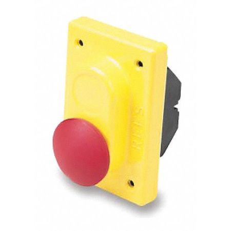 Mushroom Push/pull Button,red,1-3/4" (1