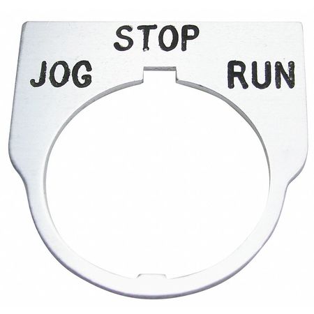 Standard Legend Plate,jog-stop-run (1 Un